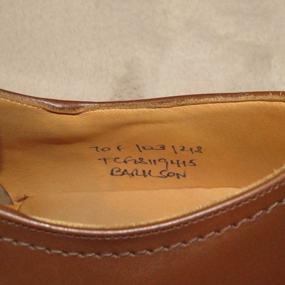 Church\'s Barkson Walnut Brown Calf Leather Derby Dress Shoe 8 F NWB main image 7